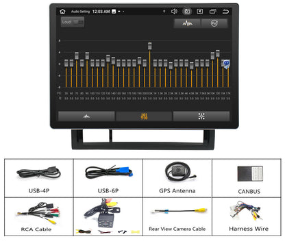 For Toyota Tacoma 2005-2015 Radio upgrade,13.3-inch QLED  8-Core CPU,touch screen Stereo,Wireless CarPlay & Android Auto,keep OEM Controls