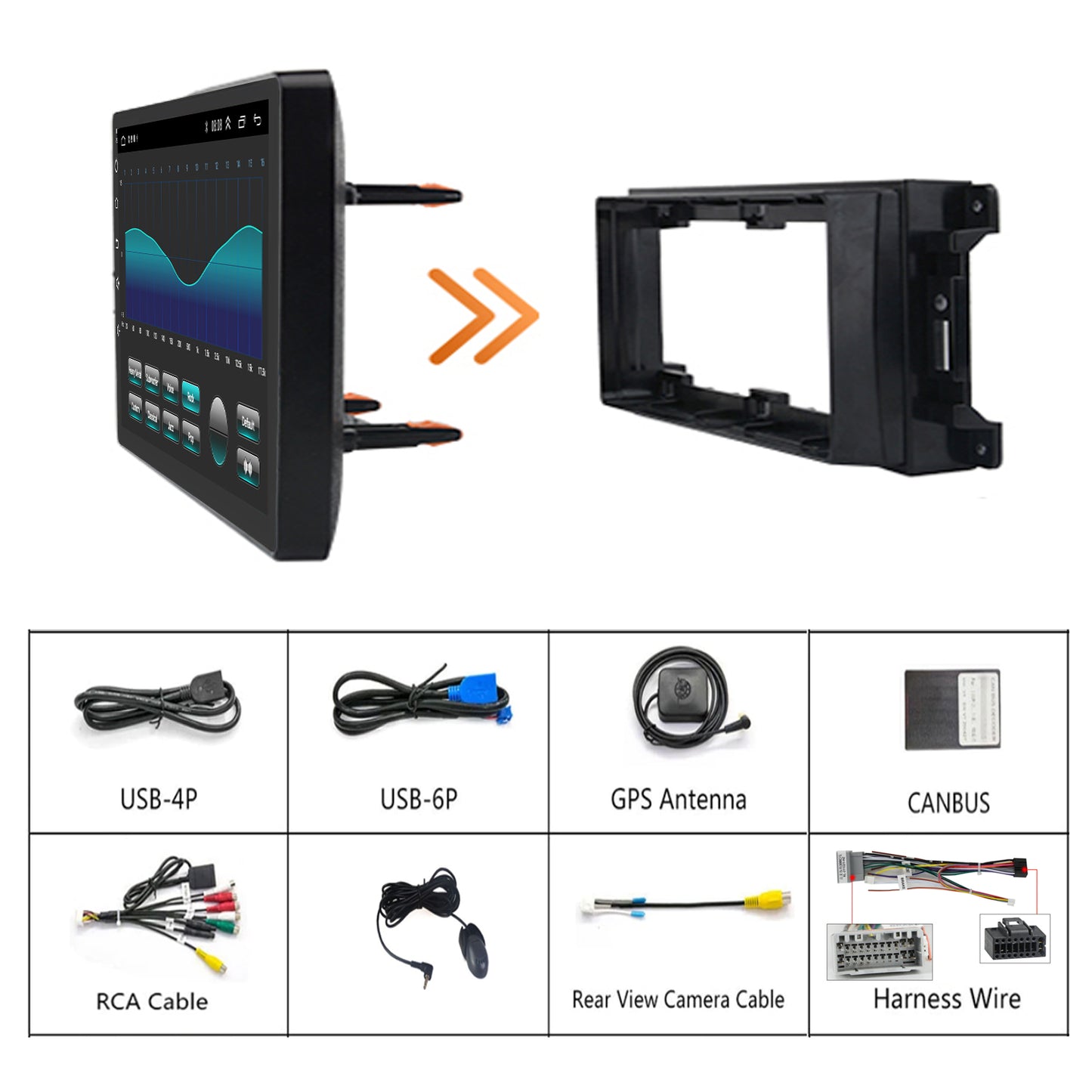 Dodge RAM Radio upgrade 2009-2012 CarPlay Stereo Screen - Topdisplay 2009 2010 2011 2012 Replacement Headunit Apple Android Auto Accessories Pantalla Estéreo