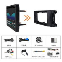 Load image into Gallery viewer, for Dodge RAM 1500/2500/3500 2009-2012 Radio upgrade,10-inch QLED 8-Core CPU,touch screen Stereo,Wireless CarPlay &amp; Android Auto,Free camera