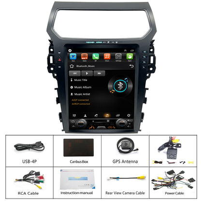 For Ford Explorer 2011-2019 Radio upgrade,12.1-inch QLED  8-Core CPU,touch screen Stereo,Wireless CarPlay & Android Auto,keep OEM Controls