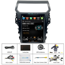 Load image into Gallery viewer, for Ford Explorer 2011-2019 Radio upgrade,12.1-inch QLED  8-Core CPU,touch screen Stereo,Wireless CarPlay &amp; Android Auto,keep OEM Controls