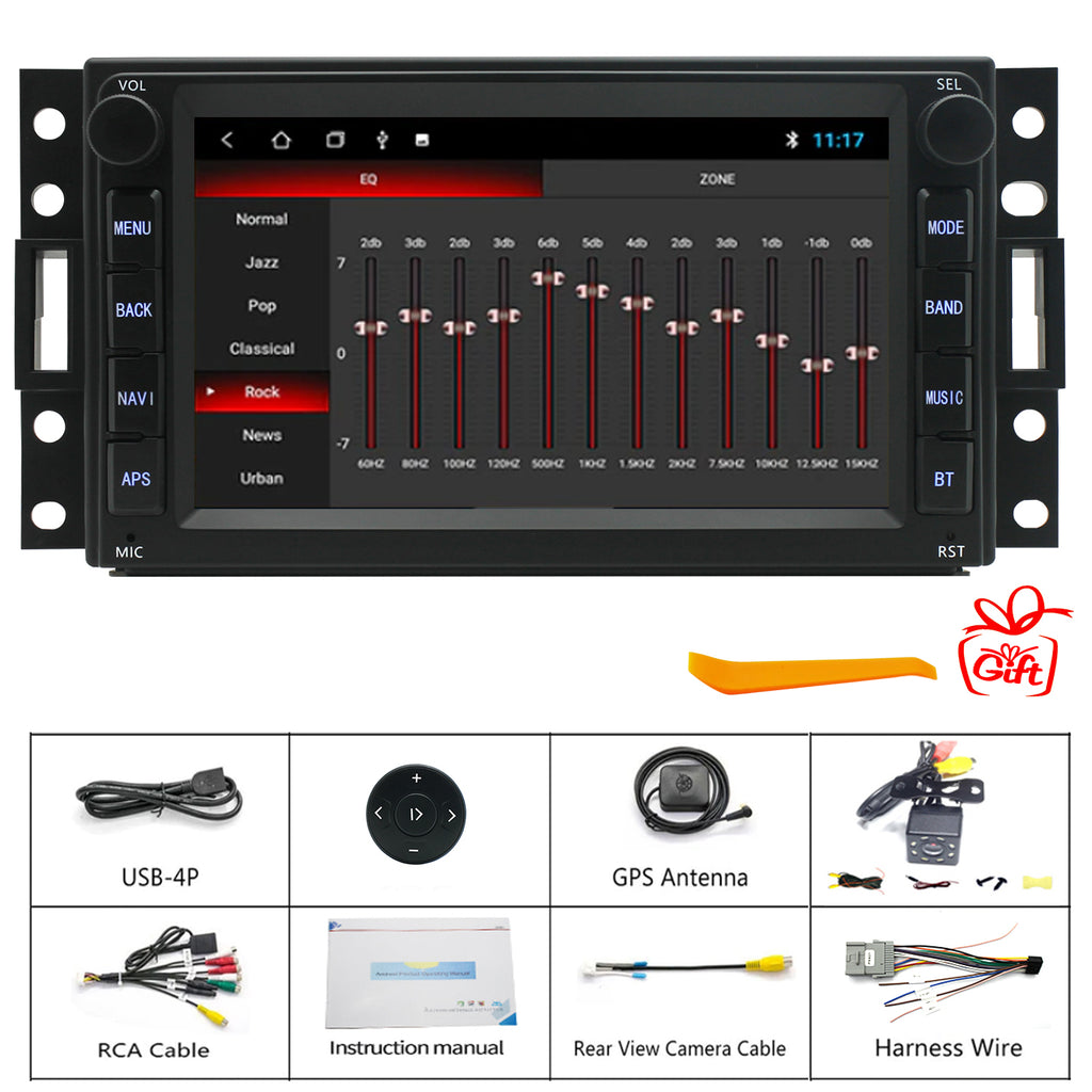 for Chevrolet Chevy Corvette C6 2005-2013 Radio upgrade,7-inch QLED  8-Core CPU,touch screen Stereo,Wireless CarPlay & Android Auto，Free camera