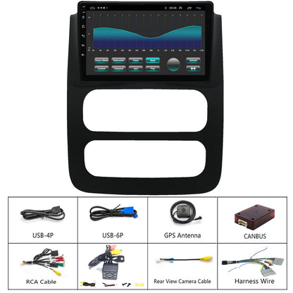 Dodge RAM Radio upgrade 2002-2005 CarPlay Stereo Screen - Topdisplay 2002 2003 2004 2005 Replacement Headunit Apple Android Auto Accessories Pantalla Estéreo