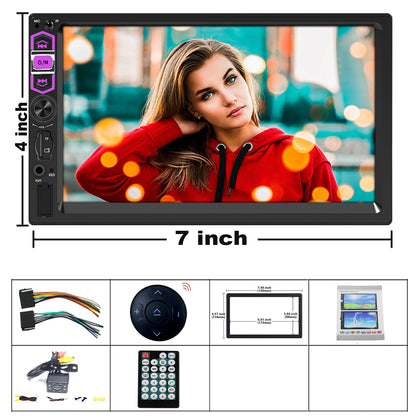 For Freightliner Cascadia 2004-2021 Radio Upgrade, 7-Inch Touch Screen Stereo, Wireless CarPlay, Free Camera