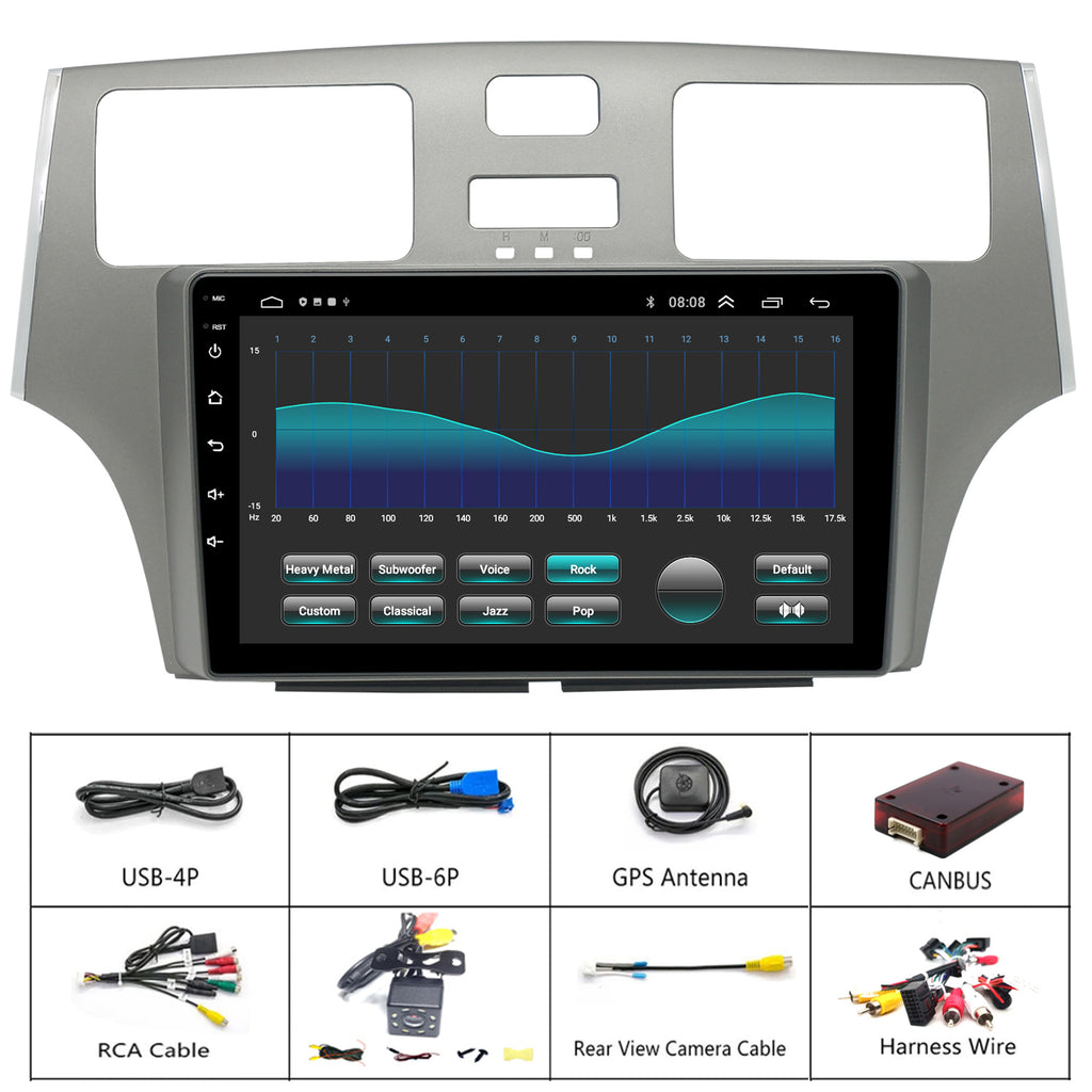 Lexus ES300 ES330 Radio Upgrade 2002-2006 Android Stereo Replacement Build in Wireless carplay Android Auto Bluetooth Wifi Free camera
