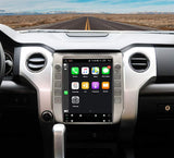 Toyota Tundra Radio upgrade 2014-2018 12.1inch Tesla Style in-Dash GPS Navigation Console IPS Touch Screen 4+64GB Carplay Bluetooth WiFi Build-in Maps