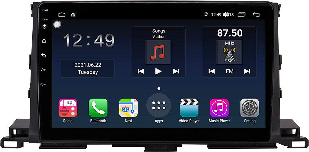 Toyota autoradio Android Carplay, 2 Din, Bluetooth, Navigation GPS