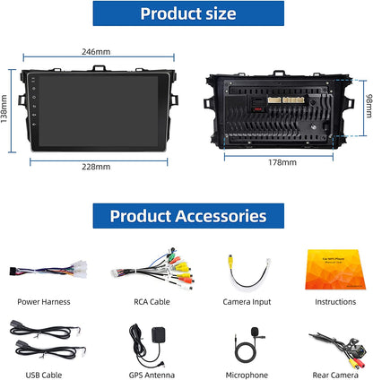2009 2010 2011 2012 2013 Toyota Corolla Car Head unit Upgrade