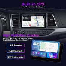 Load image into Gallery viewer, Android 10 Radio for Toyota highlander 2015-2019 10.1inch Tesla Style Car in-Dash GPS Navigation IPS Touch Screen Bluetooth WiFi Free Camera
