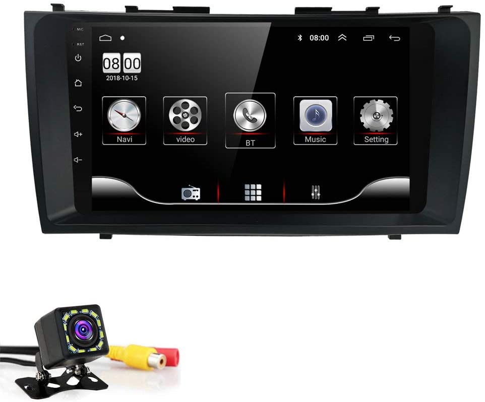 Android 10 Radio for Toyota Camry 2006-2011 9inch IPS Touch Screen GPS Navigation Wireless Carplay 4G LTE Bluetooth WiFi Free Rear Camera