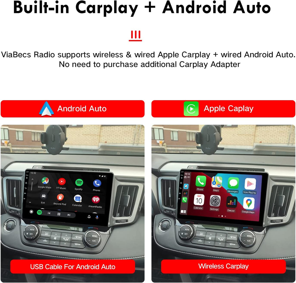 Toyota RAV4 radio upgrade 2013-2018 Android Stereo Navigation Carplay –  Topdisplay