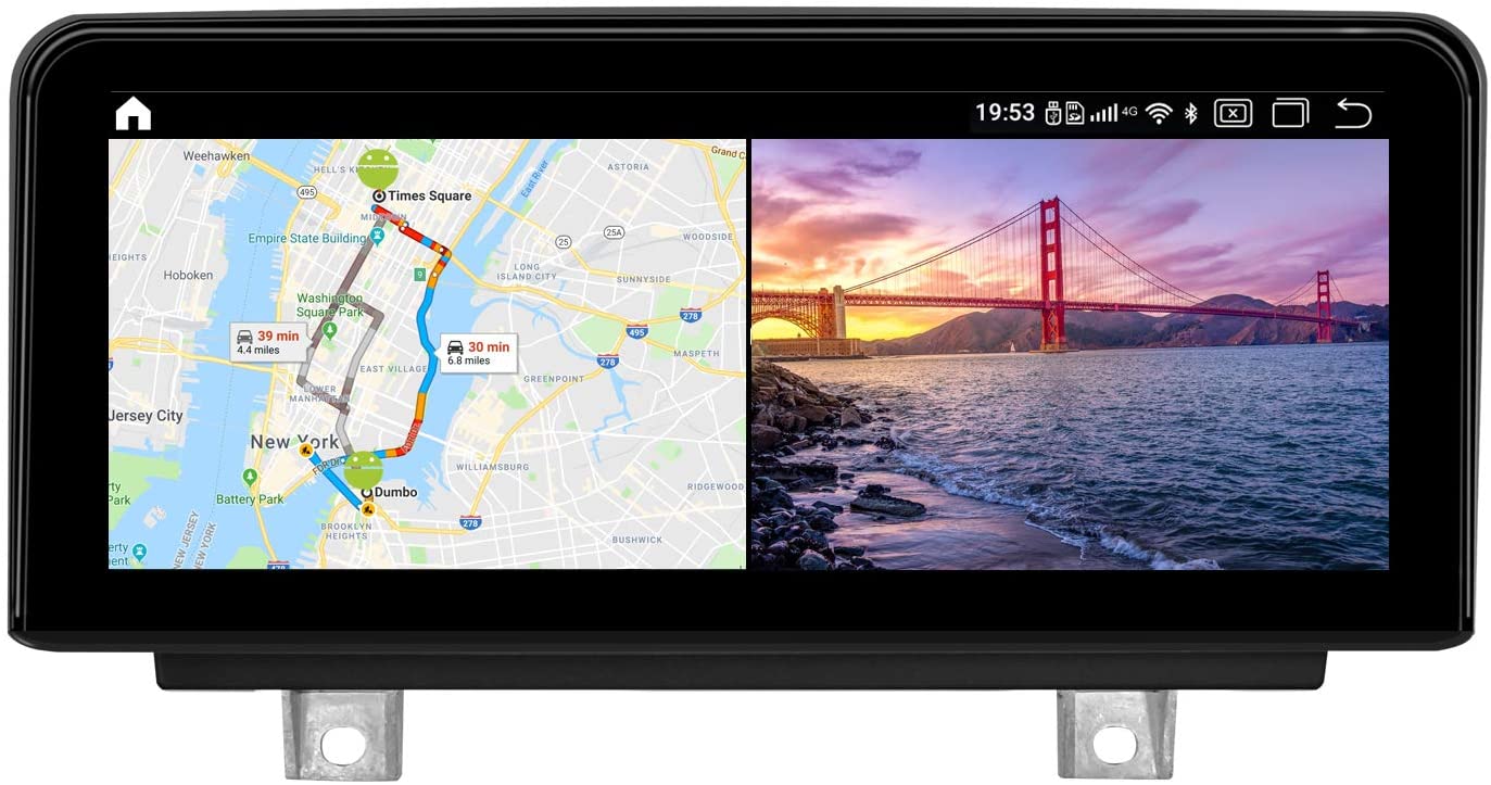 10.25 Monitor de pantalla negro 4+64G Android10 reproductor de medios de  vídeo estéreo automático navegación GPS para BMW Serie 1/2 F20 F21 F22 F23