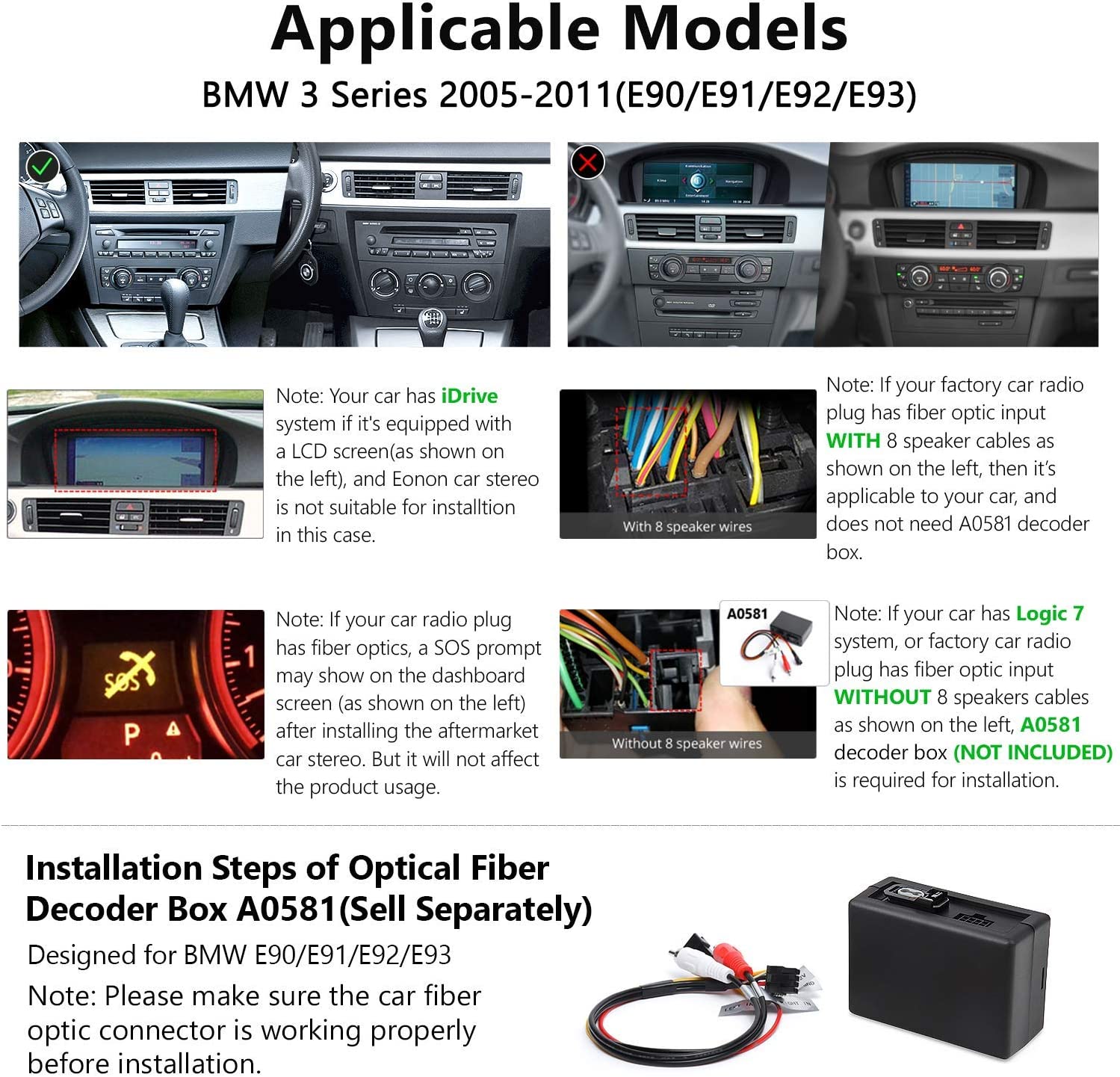 BMW 3 Series upgrade 2005-2011 E90 Android Navigation Carplay – Topdisplay
