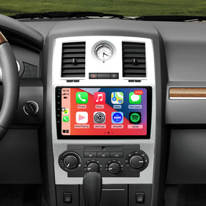 For Chrysler 300 2005-2010 Radio upgrade,9-inch QLED 8-Core CPU,touch screen Stereo,Wireless CarPlay & Android Auto,keep OEM Controls