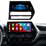 for Toyota Highlander 2020-2022 Radio upgrade,12.3-inch QLED 8-Core CPU,touch screen Stereo,Wireless CarPlay & Android Auto,keep OEM Controls