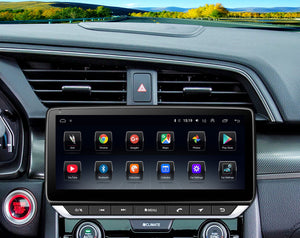 For Honda Civic 2016-2021 Radio upgrade,10.25-inch QLED 8-Core CPU,touch screen Stereo,Wireless CarPlay & Android Auto,keep OEM Controls