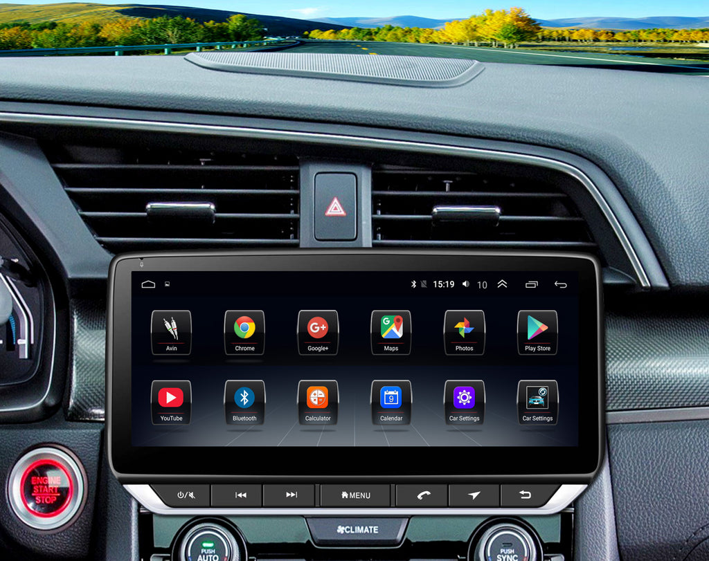 for Honda Civic 2016-2021 Radio upgrade,10.25-inch QLED 8-Core CPU,touch screen Stereo,Wireless CarPlay & Android Auto,keep OEM Controls