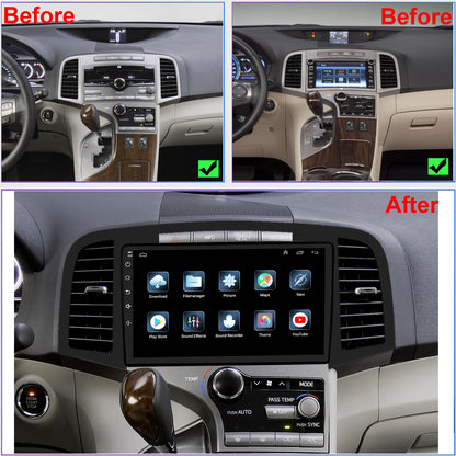 Topdisplay 2009 2010 2011 2012 2013 2014 2015 2016 Toyota Venza Upgrade Stereo Headunit Apple Carplay Android Auto Pantalla Estéreo