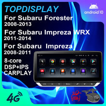 Load image into Gallery viewer, Android 10 Radio for Subaru Forester 2008-2013 10.25inch IPS Touch Screen GPS Navigation Wireless Carplay 4G LTE Bluetooth WiFi Free Rear Camera