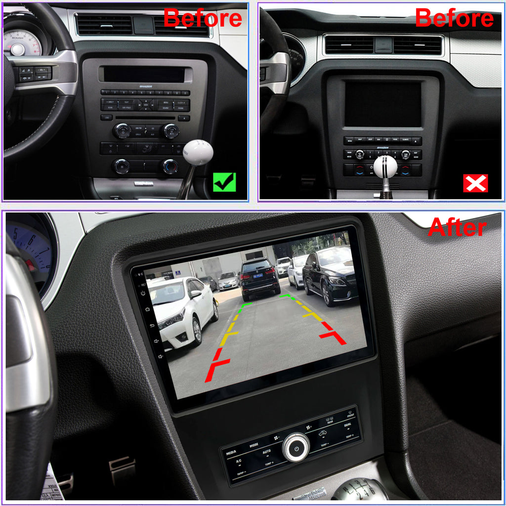 Ford Mustang Radio Upgrade 2010-2014 Stereo IPS Touch Screen Bluetooth WiFi GPS Navigation Free Camera