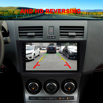 For Mazda 3 2010-2013 Radio upgrade,9-inch QLED 8-Core CPU,touch screen Stereo,Wireless CarPlay & Android Auto,keep OEM Controls