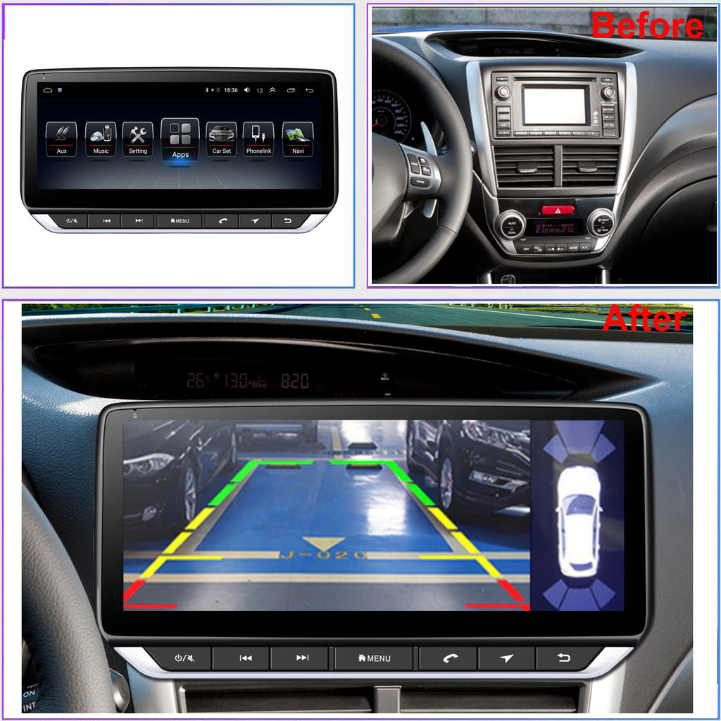 Android 10 Radio for Subaru Impreza WRX 2011-2014 10.25inch IPS Touch Screen GPS Navigation Wireless Carplay 4G LTE Bluetooth WiFi Free Rear Camera