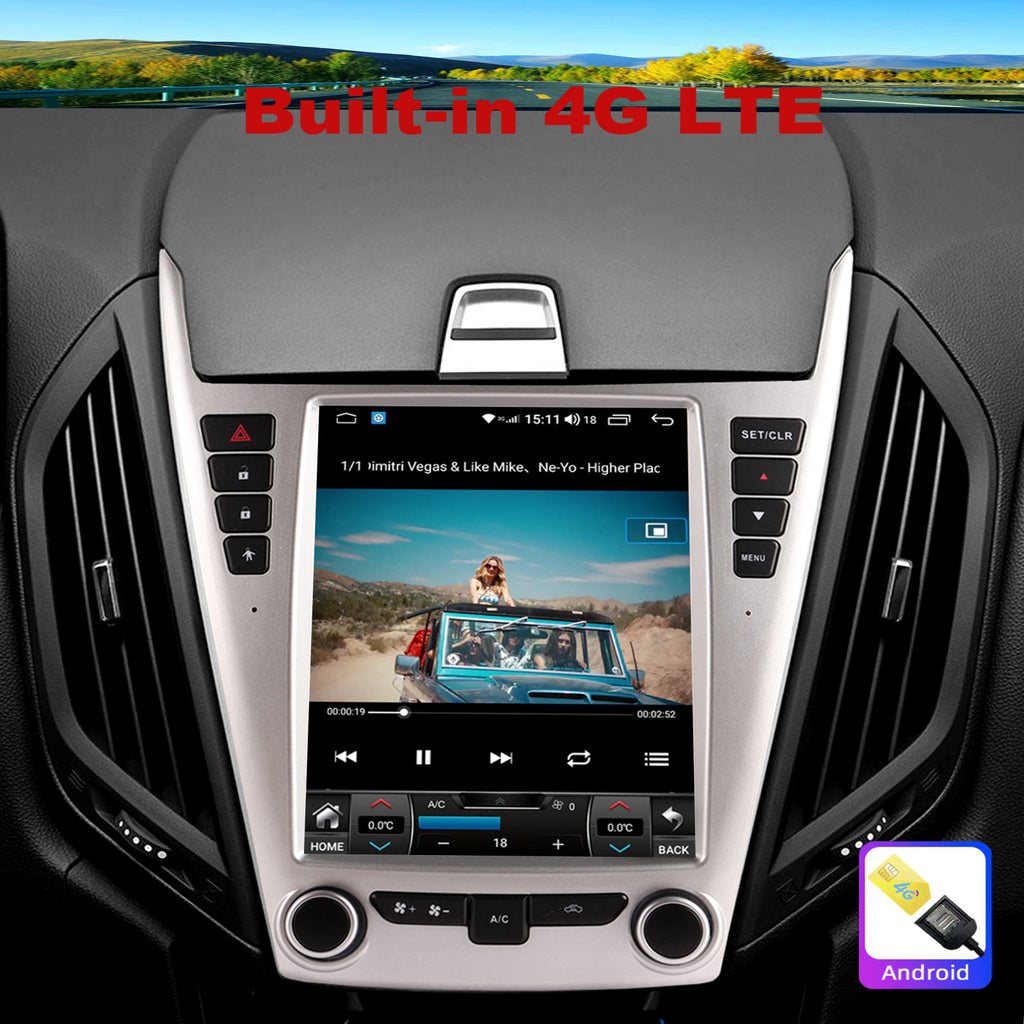 Android Radio for Chevrolet Chevy Equinox 2010-2017 9.5inch Tesla Style Car in-Dash GPS Navigation IPS Touch Screen Bluetooth WiFi Free Camera