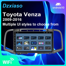 Load image into Gallery viewer, Android 10 Head Unit Radio for  Toyota Venza 2009-2016 Tesla Style Car in-Dash GPS Navigation IPS Touch ScreenBluetooth WiFi Build-in Maps Free Rear Camer