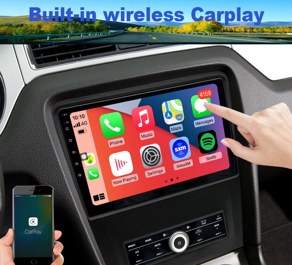 Ford Mustang Radio Upgrade 2010-2014 Stereo IPS Touch Screen Bluetooth WiFi GPS Navigation Free Camera