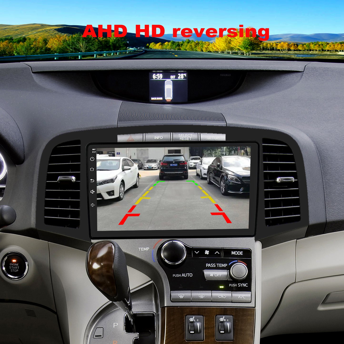 For Toyota Venza 2009-2016 Radio upgrade,9-inch QLED 8-Core CPU,touch screen Stereo,Wireless CarPlay & Android Auto,keep OEM Controls