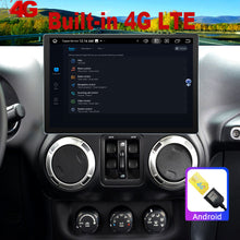Load image into Gallery viewer, Jeep Wrangler Radio upgrade 2011-2017 13.3inch IPS Touch Screen GPS Navigation Wireless Carplay 4G LTE Bluetooth WiFi Free Rear Camera