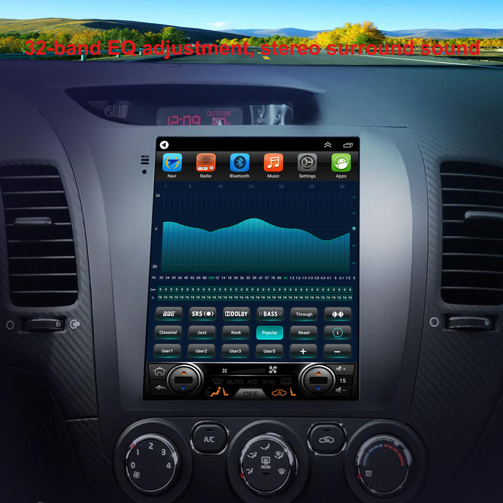 Android 10 Radio for KIA K3 Forte 2013-2017 10.4inch IPS Touch Screen GPS Navigation Wireless Carplay 4G LTE Bluetooth WiFi Free Rear Camer