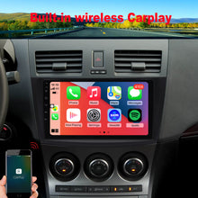 Load image into Gallery viewer, Android 10 Radio for Mazda 3 2010-2013 9inch Car in-Dash GPS Navigation IPS Touch Screen 2+32GB Build-in Wireless Carplay Bluetooth WiFi Build-in Maps Free Rear Camera