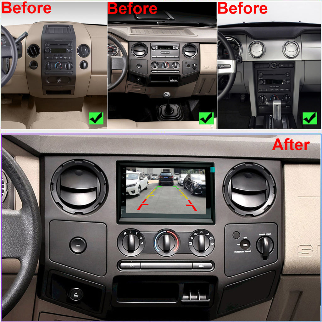 Ford F150 Radio upgrade 2004-2008 Android 10 Stereo Replacement IPS Touch Screen Build in Wireless carplay Android Auto Free Camera