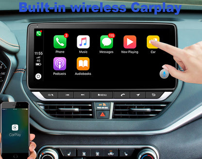For Nissan Altima 2019-2022 Radio upgrade,10.25-inch QLED 8-Core CPU,touch screen Stereo,Wireless CarPlay & Android Auto,keep OEM Controls