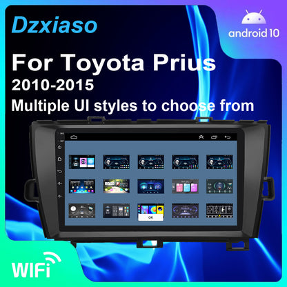 For Toyota Pruis 2010-2015 Radio upgrade,9-inch QLED 8-Core CPU,touch screen Stereo,Wireless CarPlay & Android Auto,keep OEM Controls