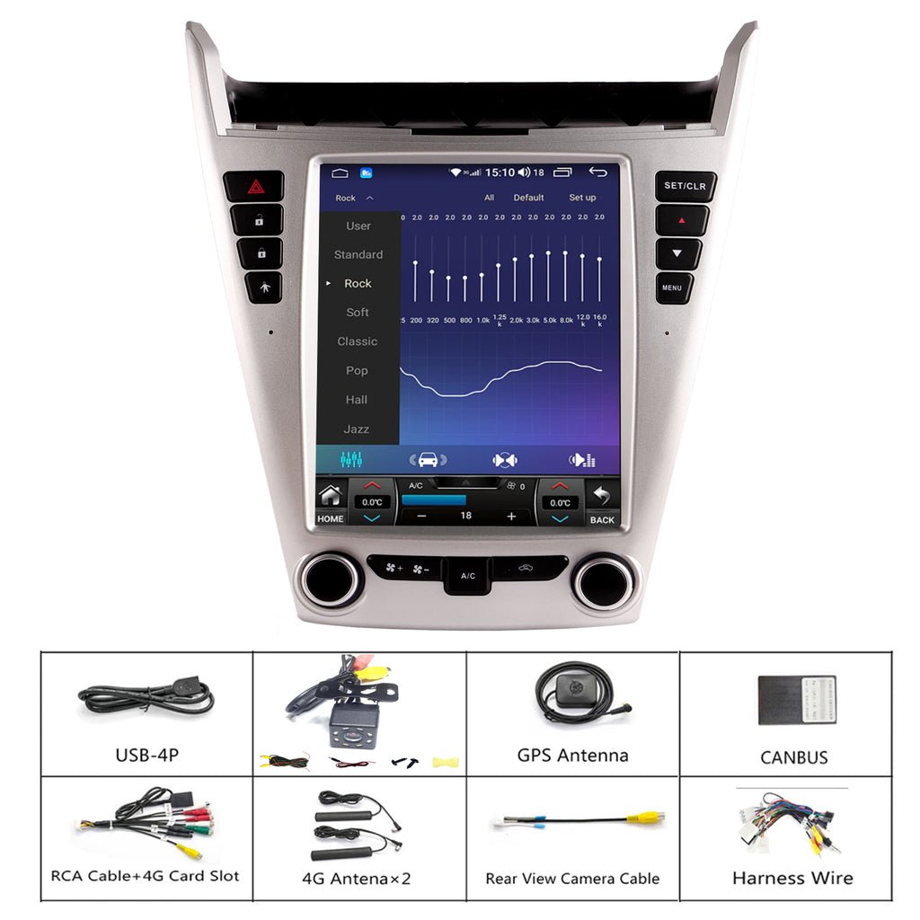 Android Radio for Chevrolet Chevy Equinox 2010-2017 9.5inch Tesla Style Car in-Dash GPS Navigation IPS Touch Screen Bluetooth WiFi Free Camera