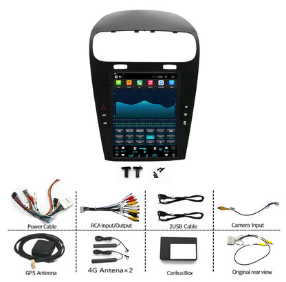 Dodge Journey Radio upgrade 2011-2020 CarPlay Stereo Screen-Topdisplay 2011 2012 2013 2014 2015 2016 2017 2018 2019 2020 Replacement Headunit Apple Android Auto Accessories Pantalla Estéreo
