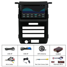 Load image into Gallery viewer, Ford F150 Radio Upgrade 2009-2012 accessories For Auto AC Android Stereo IPS Touch Screen GPS Navigation Wireless Carplay Bluetooth WiFi Free Rear Camera