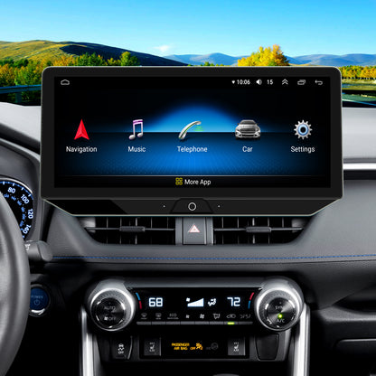 For Toyota RAV4 2019-2022 Radio upgrade,12.3-inch QLED 8-Core CPU,touch screen Stereo,Wireless CarPlay & Android Auto,keep OEM Controls